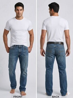 Cinch Silver Label Jeans Men’s 38x32 Slim Straight leg Medium Wash Denim MB